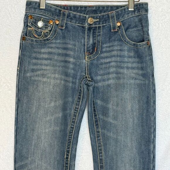 True Religion Vintage Joey Jeans Size 29 Bootcut Thick Stitch Made in USA - Picture 5 of 16